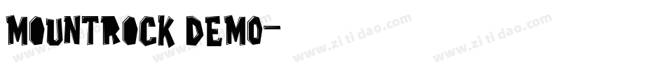 Mountrock DEMO字体转换